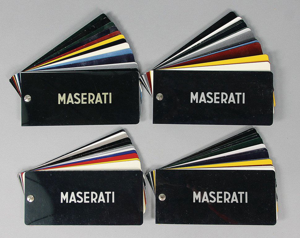 MASERATI Dealer mixed lod with 4 pieces, color charts (1 of 1)