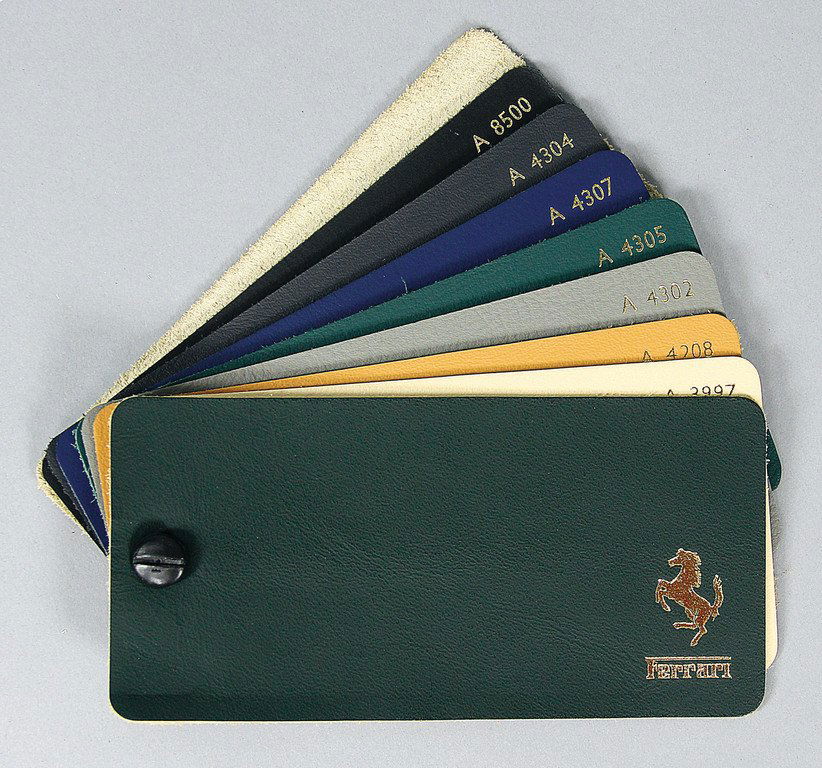 FERRARI Ferrari/Conolly leather, leather samples card (1 of 1)