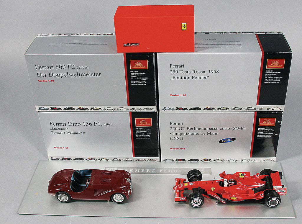 FERRARI Mixed lot of 9 pieces, model cars, among them (1 of 1)