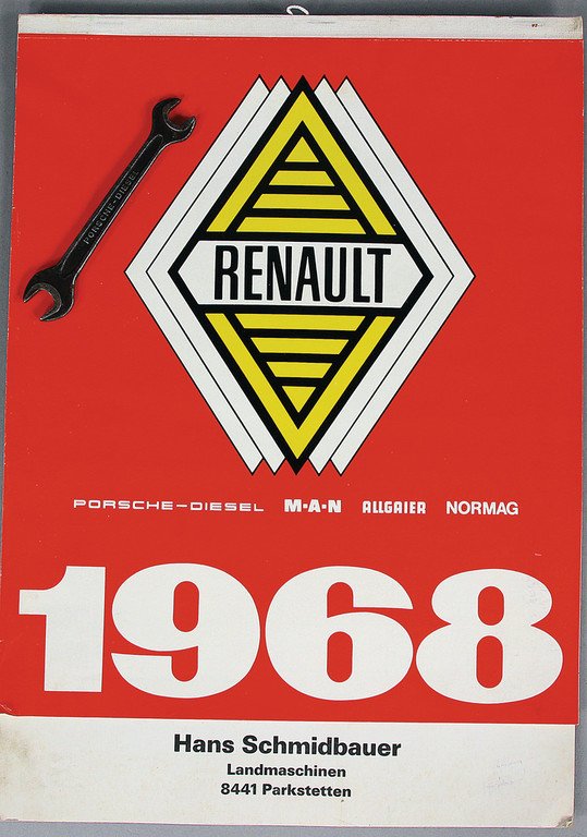 RENAULT/PORSCHE DIESEL Calendar year 1968, with motifs (1 of 1)