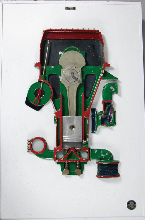 Driving school model of a cylinder 60*40cm   German (1 of 1)