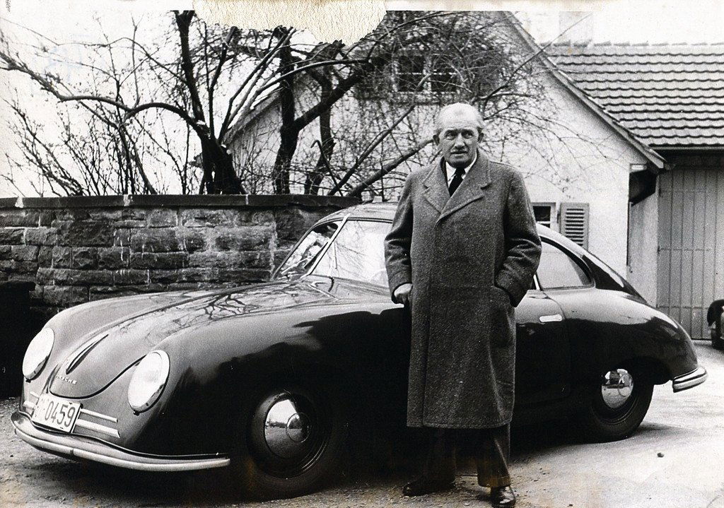 PORSCHE Original B/W photo from March 28th 1950, titled (1 of 1)