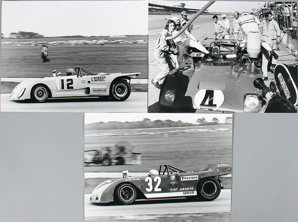 DAYTONA 6 HOURS Mixed lot of 3 original B/W photos, (1 of 1)