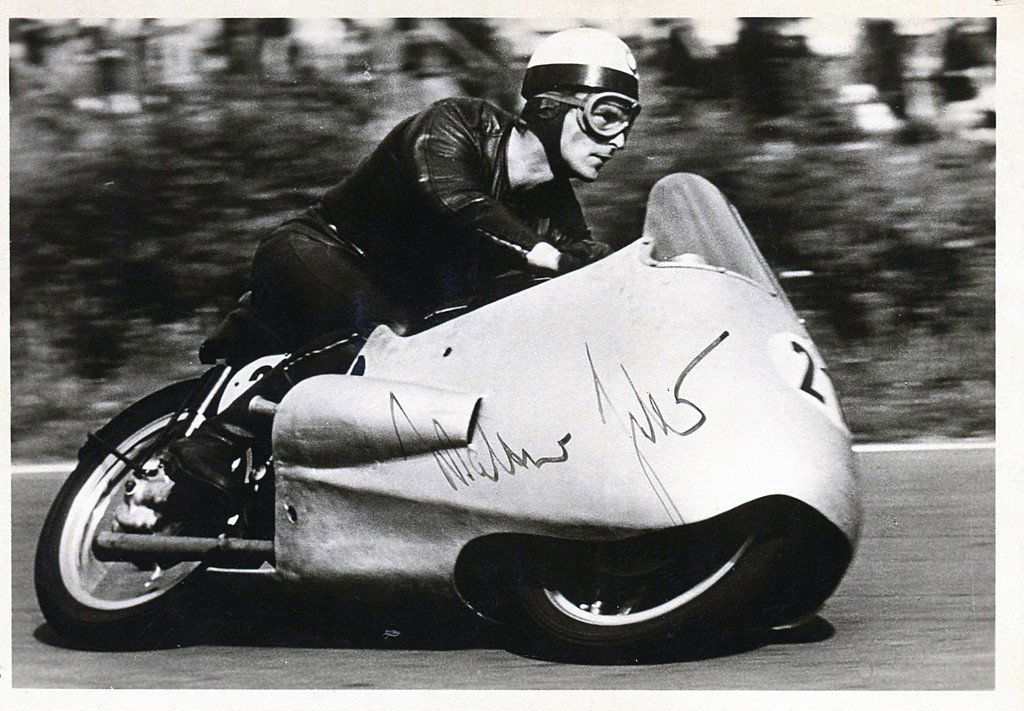 BMW Original photo postcard, autographed Walter Zeller (1 of 1)