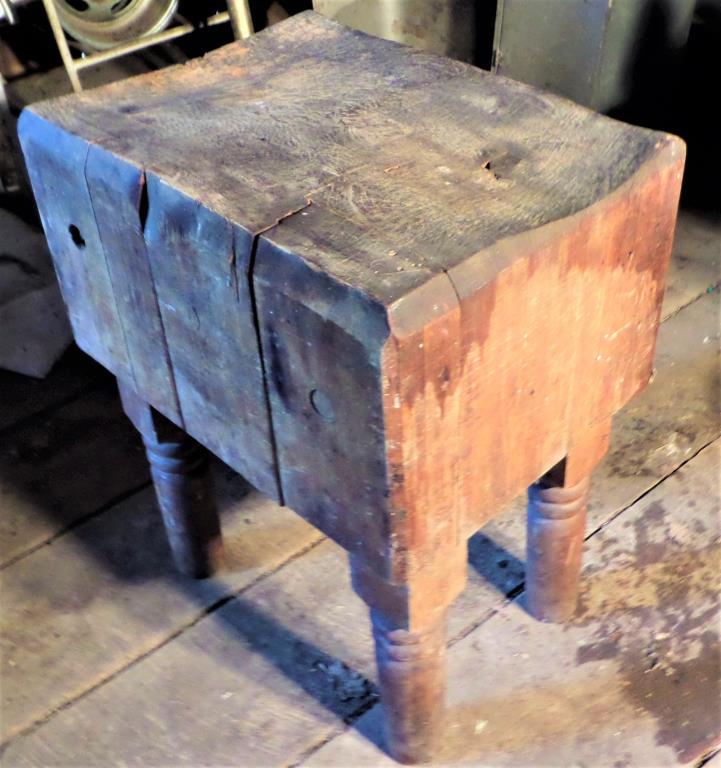 Antique Butcher Block Circa 1950's (1 of 14)