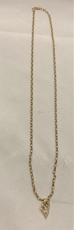 14kt Gold Chain W/ Pendant (1 of 4)