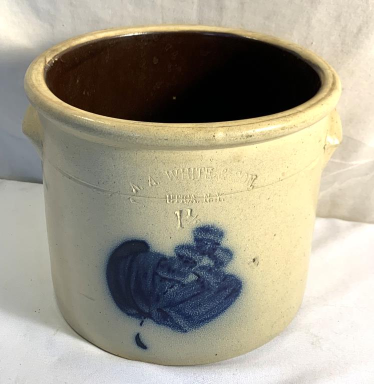 N. A. White & Son Utica, N. Y. Crock (1 of 8)
