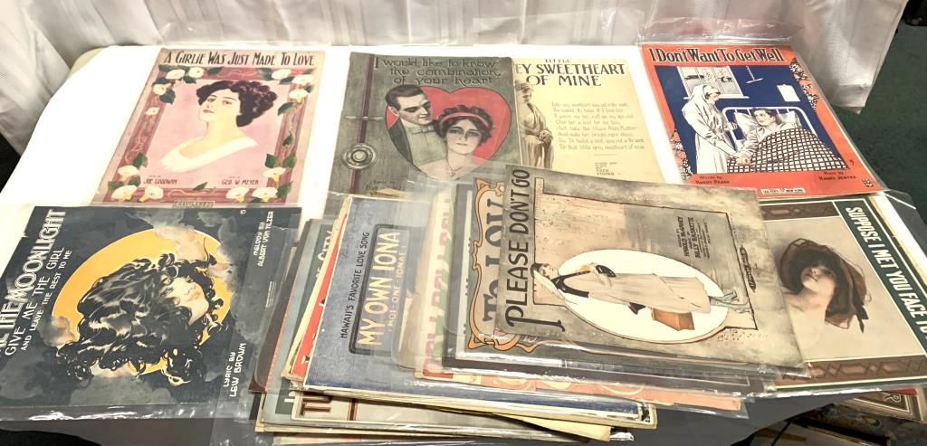 Various Early 1900's Sheet Music Lot (1 of 13)