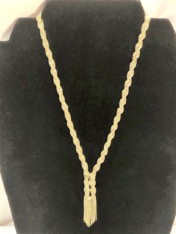 14k Yellow Gold Necklace With Drop Chain (1 of 6)