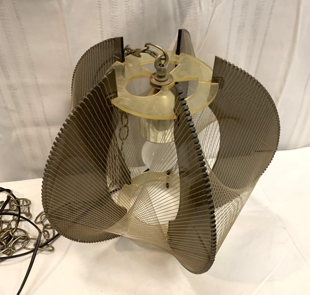 M C M Lucite / String Hanging Light (1 of 6)