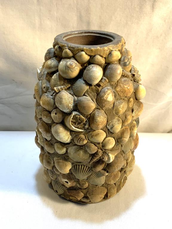 Antique Shell Encrusted Stoneware (1 of 5)
