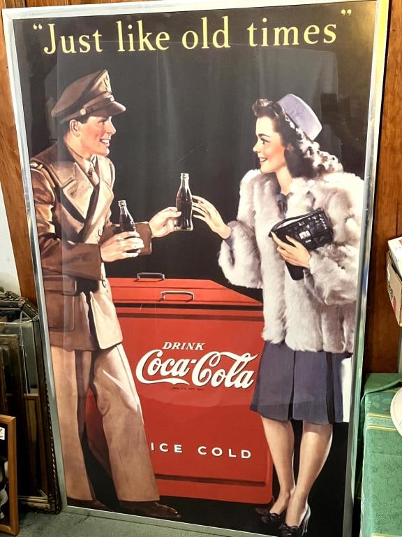 Coca- Cola "just Like Old Times" Framed Poster (1 of 4)