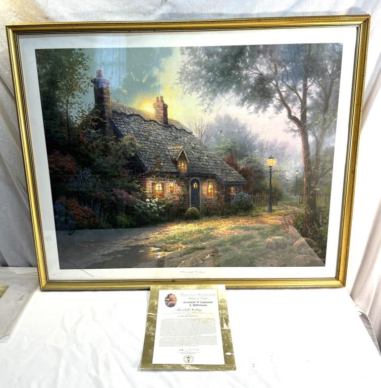 Thomas Kinkade ' Moonlight Cottage" Print (1 of 3)