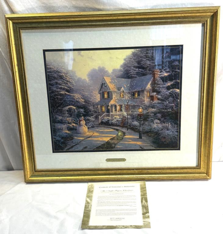 Thomas Kinkade" The Night Before Christmas" Print (1 of 3)