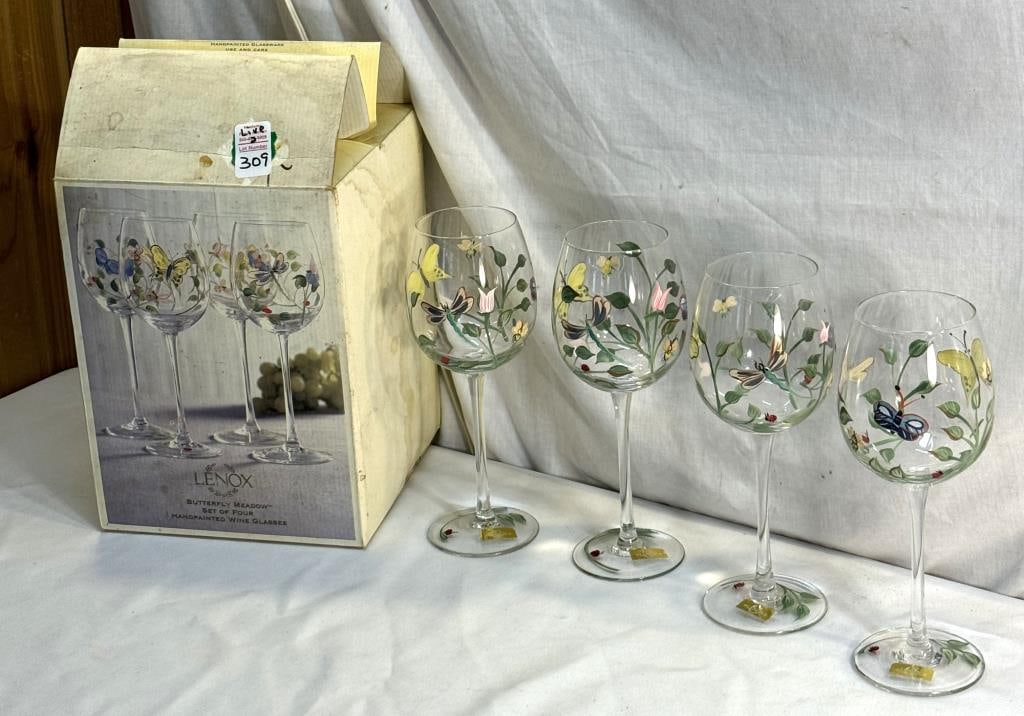 Lenox butterfly top meadow glasses