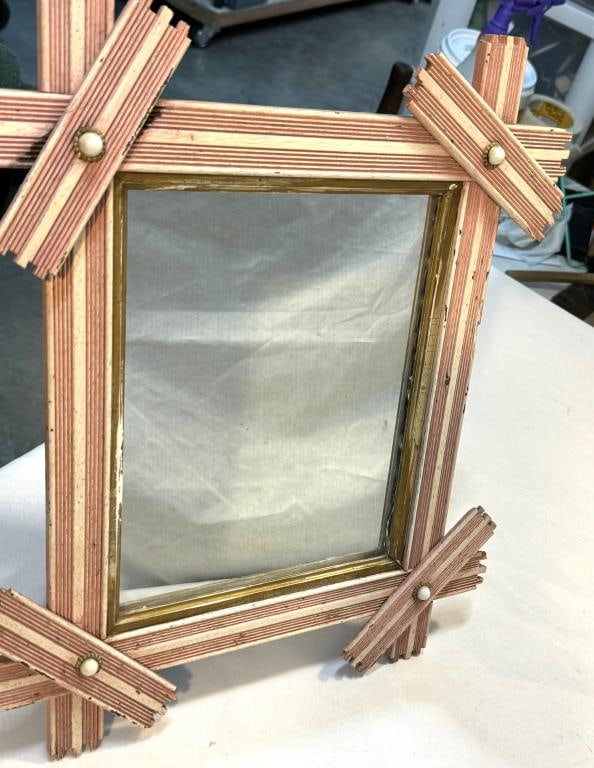 Late Victorian Transitional Framed Mirror (1 of 7)