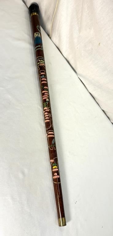 W W 2 Occupied Japan Handcarved Cane/pool Cue (1 of 8)