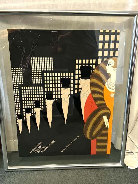 1981 Art Deco Erte' Framed Poster (1 of 7)