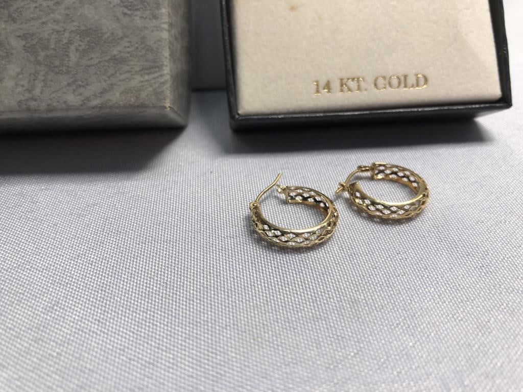 14kt Hoop Earrings (1 of 5)