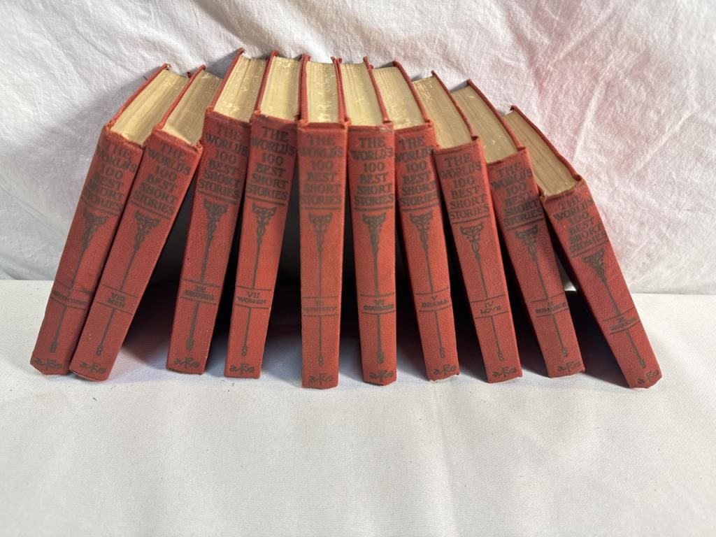 Funk & Wagnalls short Story books: 1927 Funk & Wagnalls The Worlds one Hundred Best Short Story books- 10 Volumes