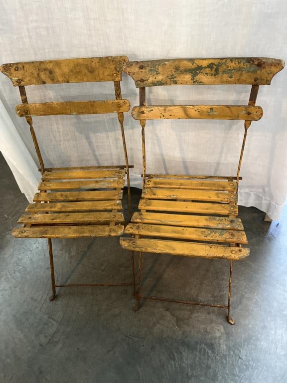 Antique Pair Stadium Seats (1 of 7)