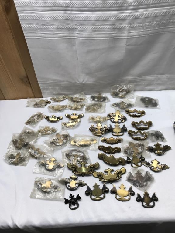 Vtg. Brass Misc. Dresser Hardware (1 of 9)