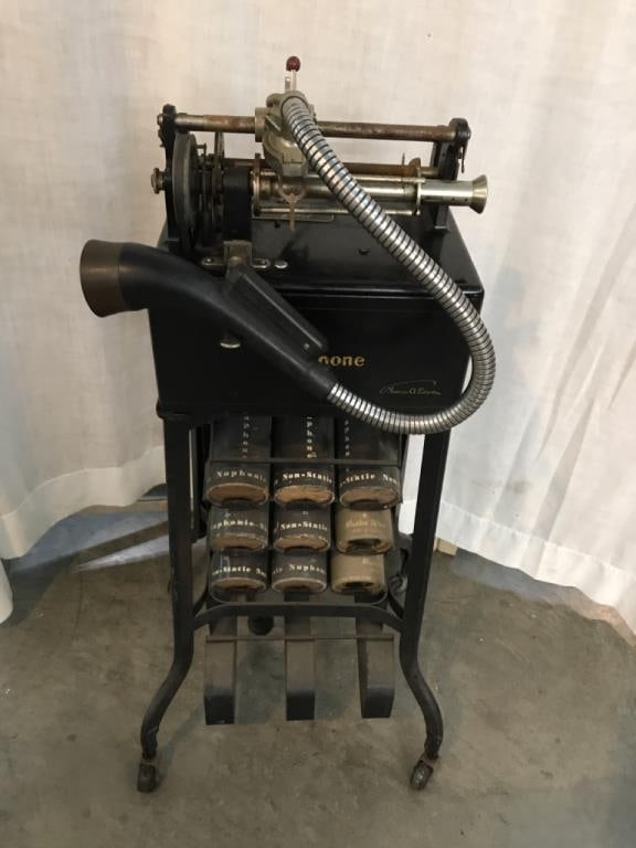 Antique Ediphone w Base & Rolls (1 of 7)