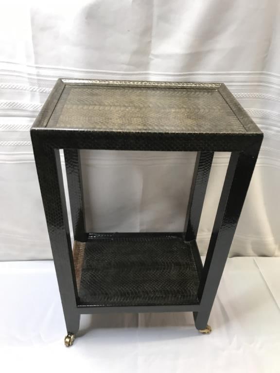 Karl Springer snakeskin Table (1 of 7)