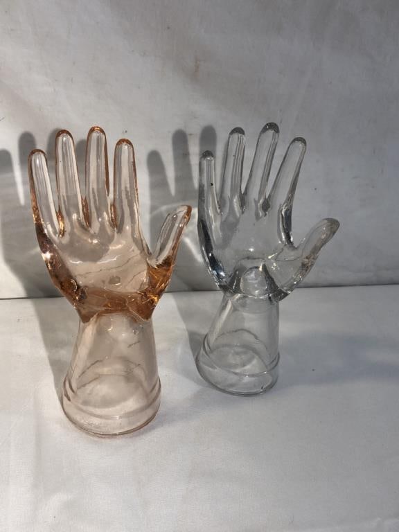 2- Retro Glass Hand Displays (1 of 5)