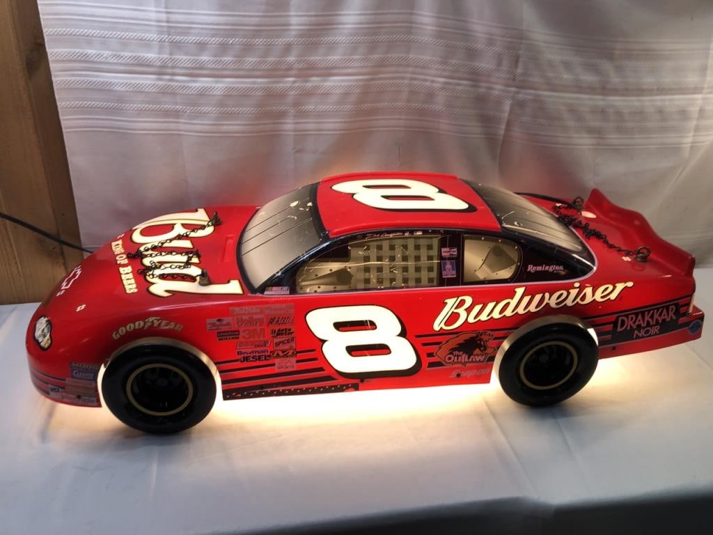 Vtg Lighted Race car Pool Table Light (1 of 8)