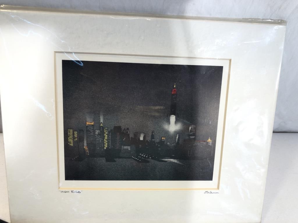 Bernard Zalon NYC Skyline SYFY Etching Print (1 of 5)