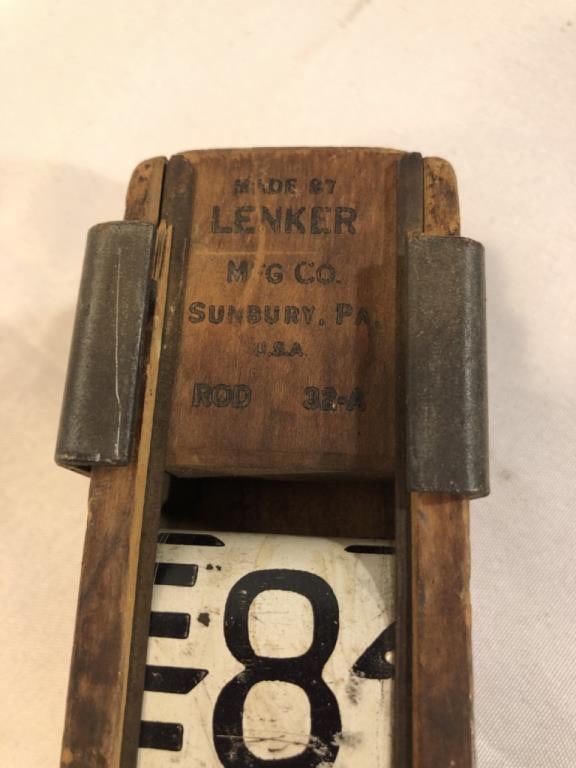 Vtg Lenker Wood Survey Measuring Stick (1 of 5)