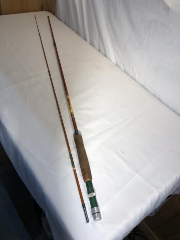 Vtg Ike Walton Tackle Bamboo Rod: Vtg Ike Walton Tackle Bamboo Rod No. 1347 1/2