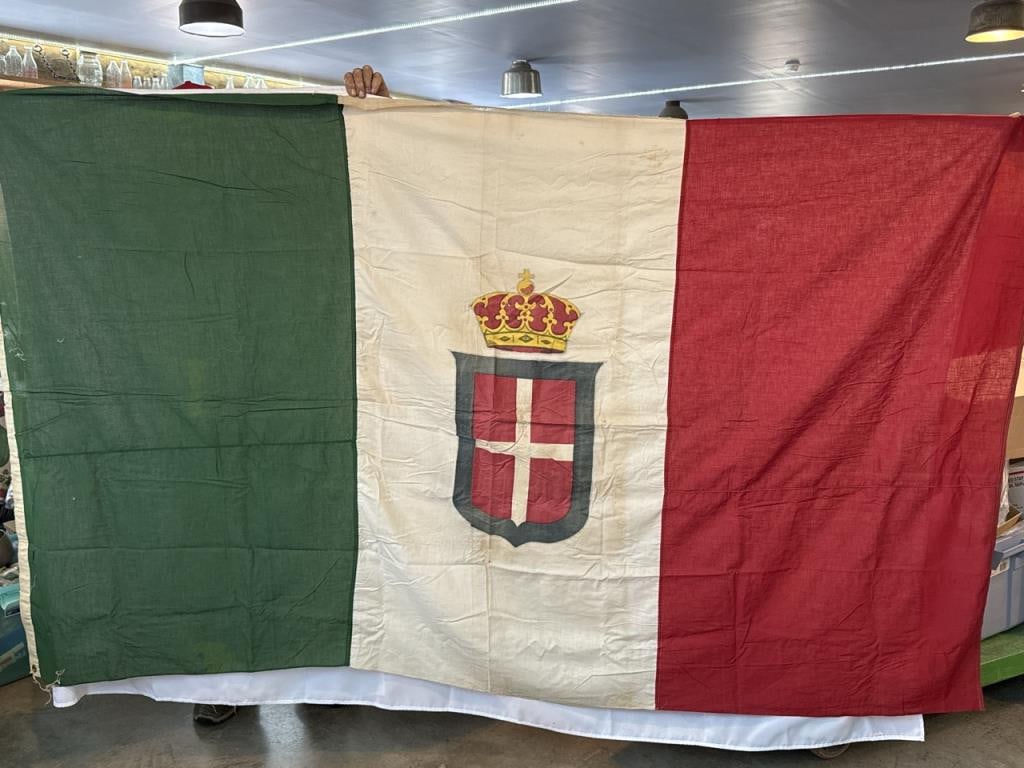 Wwii Royal Italian Naval Ensign Flag Auction