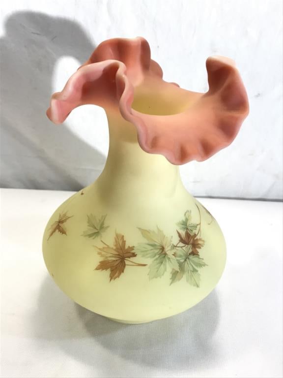 Fenton Burmese Vase (1 of 5)