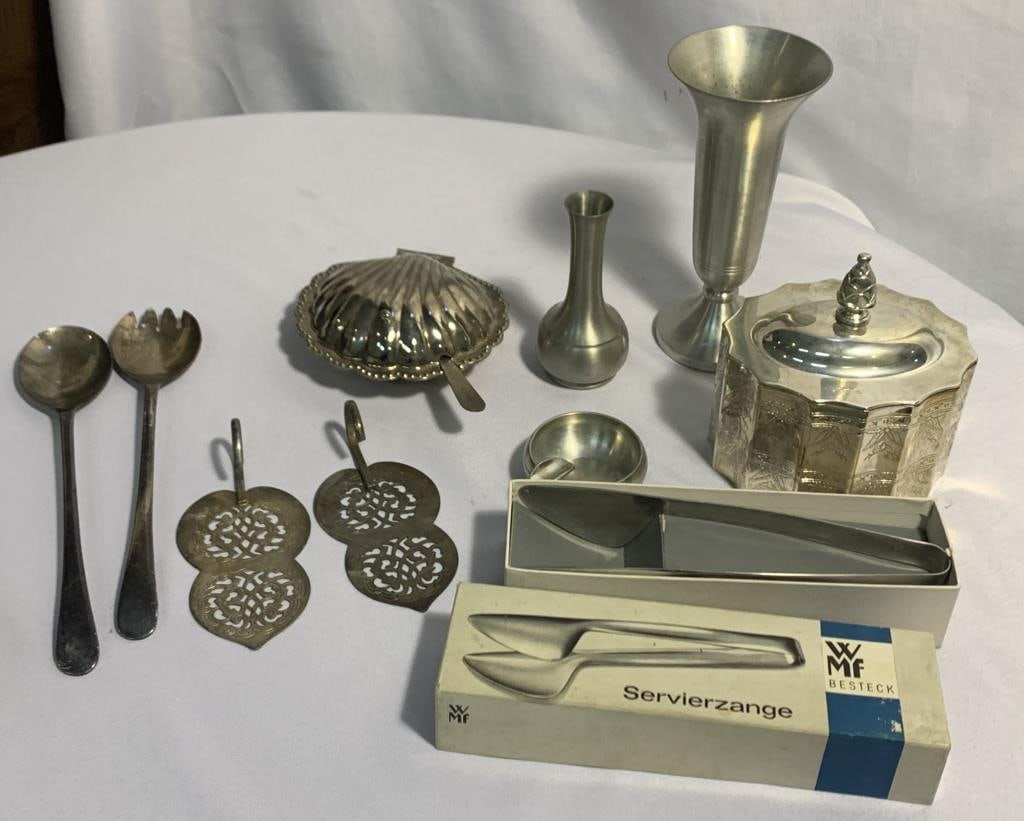 Silverplate & Pewter Lot (1 of 14)