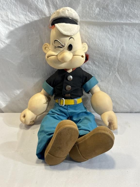 Vtg. 1985 vinyl Popeye The Sailor Man Plush Doll (1 of 6)