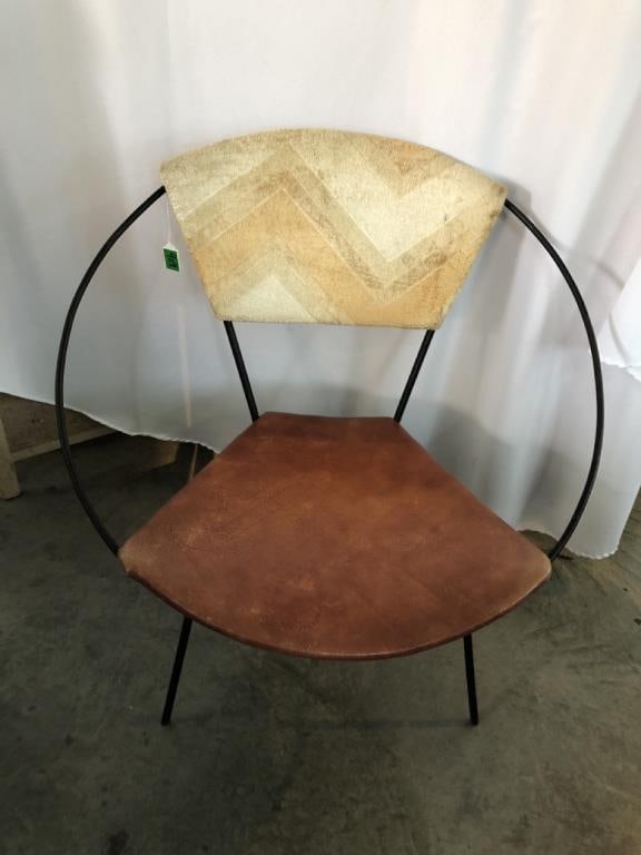 MCM Joseph Cicchelli Wrought Iron Hoop Chair: MCM Reilly-Wolff Joseph Cicchelli Wrought Iron Hoop Chair- 30” T x 28” W x 24” D