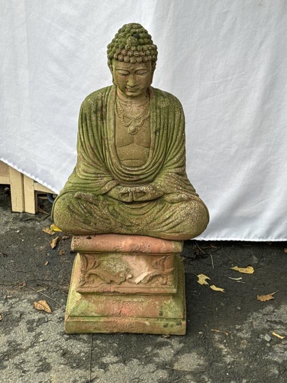 Meditating Buddha Garden Statue (1 of 3)