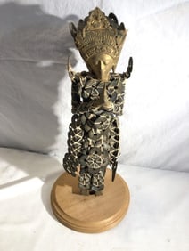 Vintage Tied Coin Folk Art