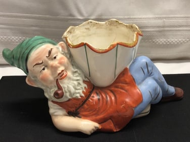 Vintage German Gnome Planter