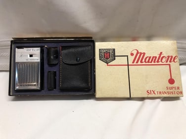 Vtg Mantone Super Six Transistor Radio