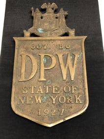 1927 Bronze Excelsior DPW State of New York Bridg