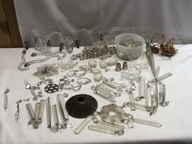 Crystal Prisms and Arms for Chandelier