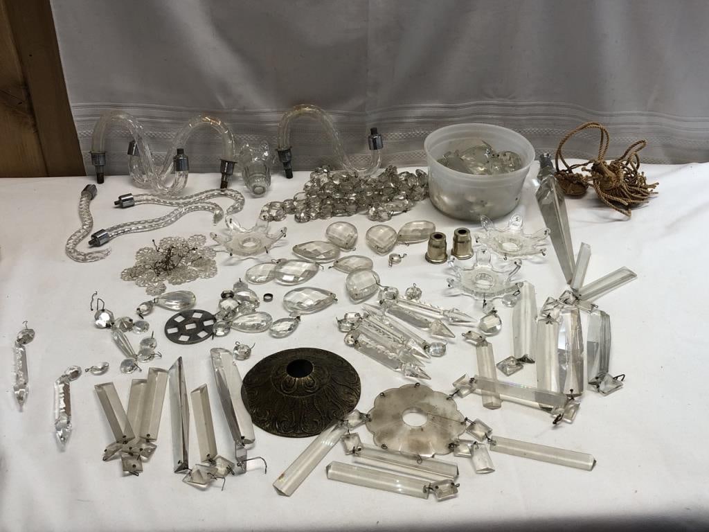 Crystal Prisms and Arms for Chandelier: Crystal Prisms and Arms for Chandelier