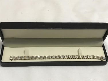 14 Kt Gold + Diamond Bracelet