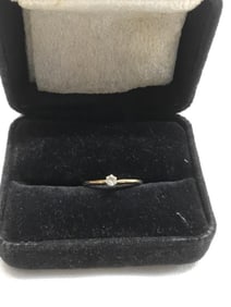 10K Gold Solitary Diamond Ring