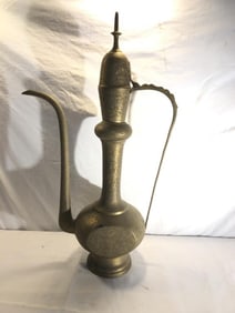Vtg Tall Moorish Mughal Ewer