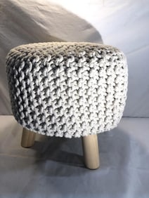 Woven Pouf Footstool