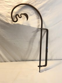Wrought Iron Plant Hook w/ Wall mount Bracket